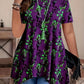 2026 European And American Cross-border Foreign Trade Amazon Women's Floral Print Casual Comfortable Round-neck T-shirt