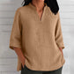 Women's Linen-Cotton Short-Sleeve T-Shirts