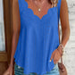 2026 Cross-border Spring And Summer New Style Independent Station Amazon Fashion Summer Plus Size Leisure Solid Color Scallop Edge V-Neck